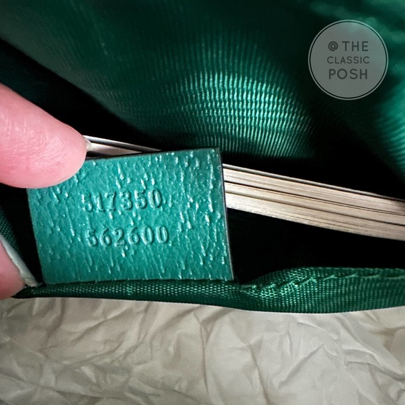❌SOLD❌ NEW Green Ophidia GG Supreme Raffia Shoulder Crossbody Bag - Picture 7 of 10